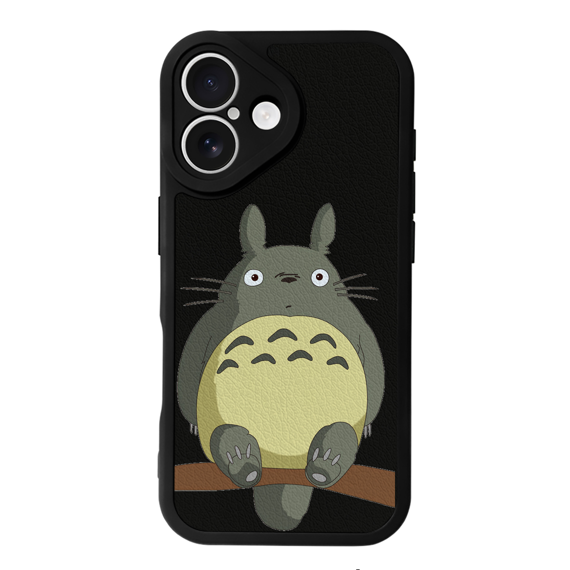 （画像用） となりのトトロ 草壁メイ 草壁サツキ My Neighbor Totoro Satsuki Kusakabe Mei Kusakabe 【iPhone 16シリーズ対応】シリコンスマホケース（レザー調） 材質：シリコン